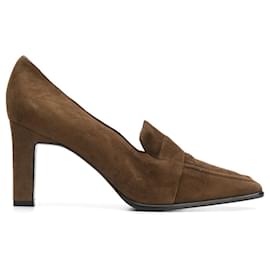 Pumps in suede marroni Christian Dior