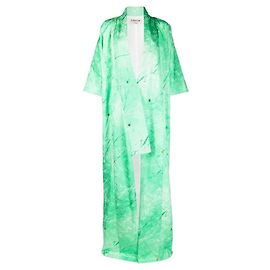 Autre Marque A.N.G.E.L.O. Vintage Cult Grüner Seidenkimono