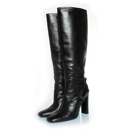 Stivali in pelle Tom Ford con cinturino a T