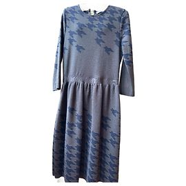 Christian Dior Kleid aus Wolle Anthrazit Grau Größe 42