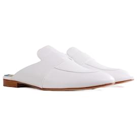HERMÈS - Mules Catena Hermès in pelle bianca (T41)