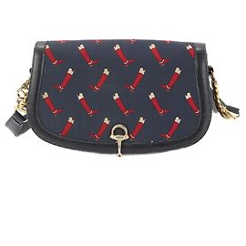 Borsa a tracolla con motivo a morsetto Gucci vintage autentica rara con stivali da equitazione