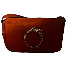 Borsa Serpente in pelle e suede dell'archivio Saint Laurent 16 AW Hedi Slimane autentica