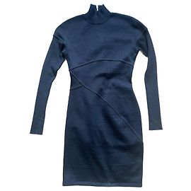 Vestido ajustado Alaïa de lana negro M