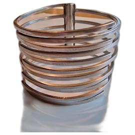 Bracciale rigido con cerniera Gucci in argento