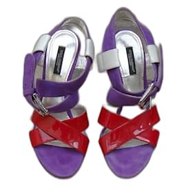 Sandali Dolce & Gabbana in pelle e vernice multicolore 37