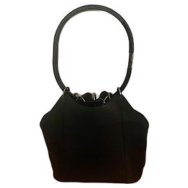 Borsa a tendina in pelle nera autentica Gucci 99 FW Tom Ford rara