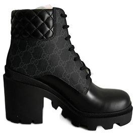 Botines Gucci de cuero negro