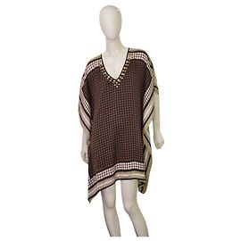 Michael by Michael Kors Kaftan Mini Kleid mit Nieten und geometrischem Muster