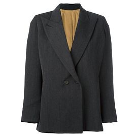 Blazer in lana grigio scuro Jean Paul Gaultier