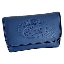 Pochette Lacoste Blu in Sintetico