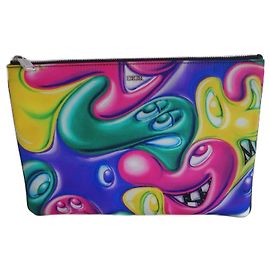 Pochette Dior Kenny Scharf in tela multicolore