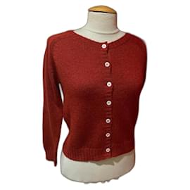 Chaleco Soeur Rojo de Lana y Alpaca Niña