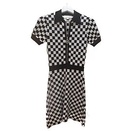 Michael Kors Karo Kleid Schwarz