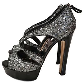 Tacchi in vernice glitter Miu Miu misura 37,5