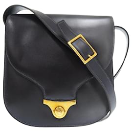 Hermès Borsa a spalla in vitello nero Hermes