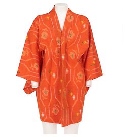 Autre Marque A.N.G.E.L.O. Vintage Cult Kurzer Kimono aus Orange Wolle