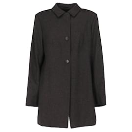 Abrigo de lana antracita Jil Sander - años 2000