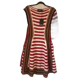 Dsquared2 Häkelkleid aus Baumwolle Mehrfarbig