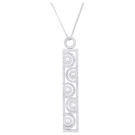 Collana Chopard, 'Happy Spirit', in oro bianco, diamanti.