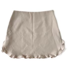 Falda con dobladillo con volantes Miu Miu