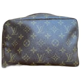 Beauty case Louis Vuitton Monogram Marrone