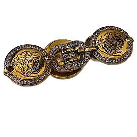 Bracciale vintage autentico Gianni Versace degli anni '90 con 3 medaglioni Medusa