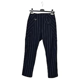 High Gestreifte blaue Hose