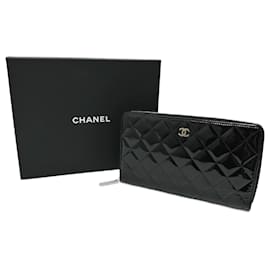 Cartera larga redonda Matelassé Chanel