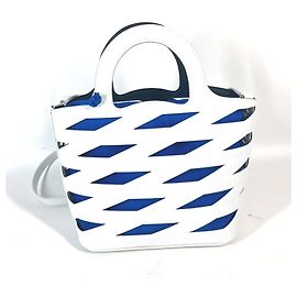 Borsa a spalla in pelle verniciata bianca Balenciaga
