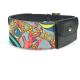 Bolso de cintura Celine con cinturón ancho y patrón de pañuelo - Céline
