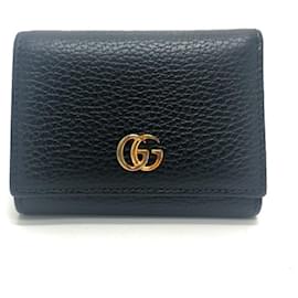 Billetera compacta de tres pliegues Gucci GG Marmont