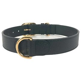 Gucci Black Leather Dog Collar