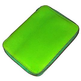 Agenda Globe Trotter in pelle Swift verde mela autentica Hermès