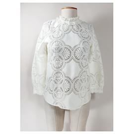SéZane Blouse en dentelle Bianca blanche