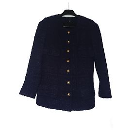 LBK - Loubarok Jacke aus Seide und Wolle Dunkelviolett