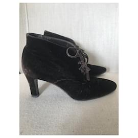 Botines CHANEL T.EU 37.5 Terciopelo - Chanel