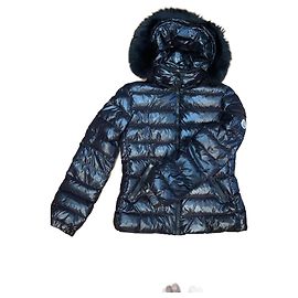 Giacca Moncler Nera Lucida con Cappuccio Removibile