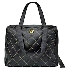 Borsa Chanel vintage nera Wild Stitch