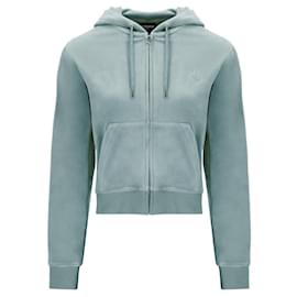 Juicy Couture Velour Zip Through Hoodie Green