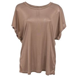Top de manga dolman Saint Laurent en poliéster beige
