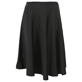 Falda acampanada negra de acetato de talle alto y longitud a la rodilla de Dolce & Gabbana