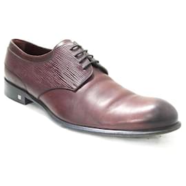 Scarpe eleganti in pelle marrone con punta a cappuccio Louis Vuitton