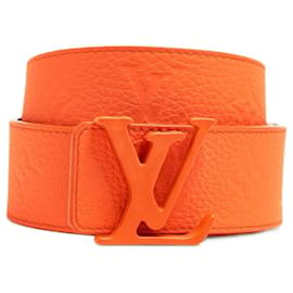 Oranger Kalbsledergürtel von Louis Vuitton