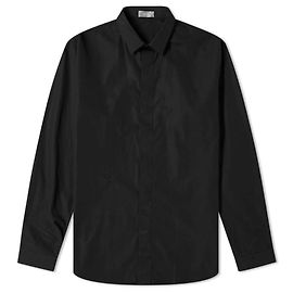 Christian Dior Camicia nera ricamata con ape Dior Homme per uomo
