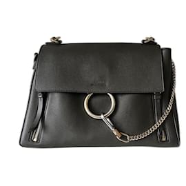 Borsa Chloé FAYE Day Medium Verde Foresta Pelle