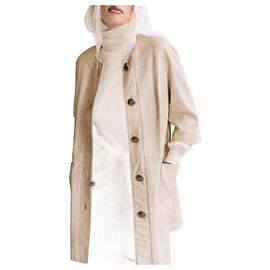 Marc by Marc Jacobs Cappotto in pelle crema