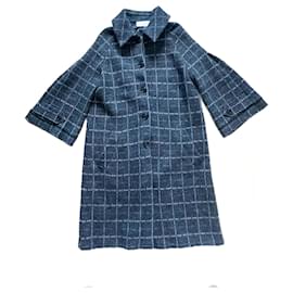 Abrigo Dior de lana gris con cuadros Prince of Wales