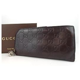 Cartera de cuero Guccisima negra de Gucci
