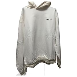 Marni Hoodie Letter of Love Schwarz Weiß Rot Baumwolle